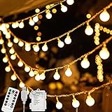 taiyongkang Lichterkette 3-in-1 Stromversorgung, 13M 100 Leds Lichterkette...