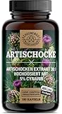 Artischocken Kapseln Hochdosiert 2400mg -WICHTIG: 30:1 Extrakt (=72000mg...