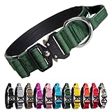 TSPRO Premium Hundehalsband mit Griff Dickes Verstellbares Taktisches...