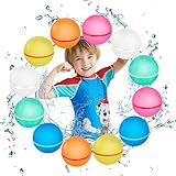 12 Stück Wiederverwendbare Wasserbomben Selbstschließend, Eine Sekunde...