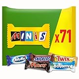 Mixed Minis Schokolade Großpackung, Mit 71 Mini-Schokoriegel Snacks (Mars,...