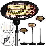 MONZANA® Heizstrahler 3 Heizstufen 2000 Watt Wärmestrahler...