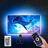 LED TV Hintergrundbeleuchtung für TV 75 bis 85 zoll, LED Strip 5m, Sync zu...