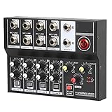 STRAFBRG Mixer Professionelle 8-Kanal-Konsole Dj Digital Center Mobile...