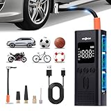 Elektrische Luftpumpe 6000mAh Wiederaufladbarer Autoreifen Pumpe 150PSI...