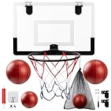 Mini Basketballkorb Set für Kinder – Komplettset mit Rückwand, 4...