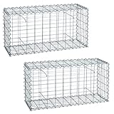 Gabione 100x50x30 cm Steingabione Steinkorb Gabionen Drahtkorb...