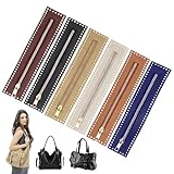 6 Farben PU-Leder-Reißverschluss, 27 × 5,9 cm PU-Leder Reißverschluss...