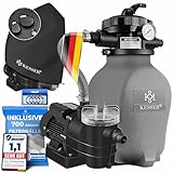 KESSER® Sandfilteranlage Sandfilter + 700g Filterbälle ersetzen 25kg...