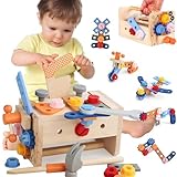 38-teiliges Holzwerkzeug-Set mit Box, Werkzeugset für Kinder,...