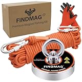 FINDMAG Magnetfischen, 500 LBS Zugkraft Magnetangel, Magnet Stark, Neodym...