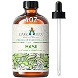 EVOKE OCCU Basilikum ätherisches Öl 118 ml, reines Basilikumöl für Haut...