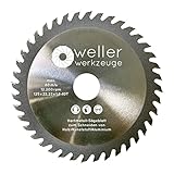 WELLERWERKZEUGE | Hartmetall Allesschneideblatt Sägeblatt 125mm 40 Zähne...