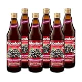 RABENHORST Schwarze Johannisbeere Muttersaft BIO 6er Pack (6 x 700 ml) -...