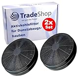 2x Trade-Shop Aktivkohlefilter kompatibel mit NEG15-ATB/ATS/ATW,...