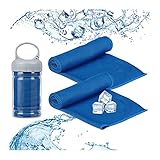 Relaxdays Unisex – Erwachsene Handtuc Kühlendes Handtuch, 2er Pack,...