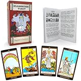 Pelucton Klassisches Tarotkarten mit Buch für Anfänger...