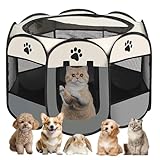 Welpenauslauf Faltbare Hundebox - Welpenlaufstall Faltbare hundezelt...