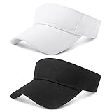 Fuyamp 2 Pcs Sonnenschild Caps, Unisex Verstellbar Sonnenhut, Atmungsaktiv...