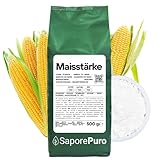 SaporePuro Nativer Maisstärke 500 g – Natürliches Verdickungsmittel...