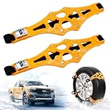Jeinbuil Auto Schneeketten Universal Car Snow Chains für Reifenbreiten von...