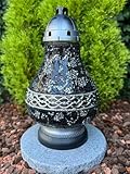 Grablampe Mosaik - Grablicht Grabkerze Kerze Grabschmuck...