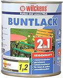 Wilckens 2in1 Acryl Buntlack für Innen und Außen, seidenmatt, 750 ml, RAL...