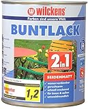 Wilckens 2in1 Acryl Buntlack für Innen und Außen, seidenmatt, 750 ml, RAL...