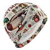Badekappe mit Aufschrift 'Merry Christmas', Badekappe für Erwachsene,...