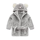 IEUUMLER Children's Hooded Bath Towel Flannel Fleece Pyjamas for Baby Girl...