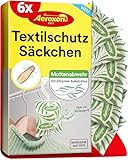 Aeroxon Textilschutzsäckchen – 2x3 Mottenschutz für Kleiderschrank, 3...