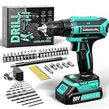VIWKO Akkuschrauber, 20V Akku Bohrschrauber, 25+1 Drehmomentstufen...