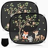 2 Stück Sonnenschutz Auto Baby mit UV Schutz, Sonnenblende Auto Kinder...