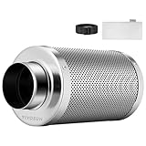 VIVOSUN Aktivkohlefilter 100mm/4 Inch, Kohlefilter Geruchskontrolle mit...