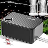 Boadw Leiseste Aquarium Luftpumpe, 5,5W Regelbare Sauerstoffpumpe Aquarium...