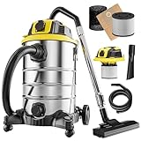 Monzana® Nass Trockensauger 30L 1200W + 1000W Steckdose GS-Zertifiziert 9m...