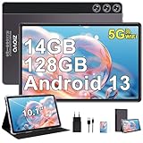 ZIOVO 2024 Tablet 10 Zoll 14GB RAM+128GB ROM (512GB TF), Android 13 OS...