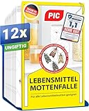 PIC Lebensmittelmotten Falle - 12 Lebensmittelmottenfallen - Mottenfalle...