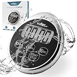 Duschtimer T5 – Digitaler wasserdichter Timer – Duschtimer (Schwarz,...