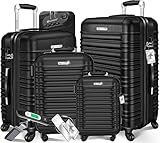 KESSER® 4tlg. Hartschalenkofferset Hartschalenkoffer Reisekoffer Set...