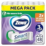 Zewa Smart Toilettenpapier Ohne Hülse, Großpackung Mit 48 Rollen (6 x 8 x...