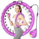 SPMOVE Hula Hoop mit Gewicht Kugel, Abnehmen Smart Hula Hoop Reifen...