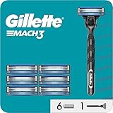 Gillette Mach3 Herrenrasiermaschine, 3 Klingen, 1 Gillette Rasiermesser, 7...