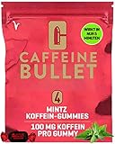 Caffeine Bullet, 4 x Energie-Minz-Kaubonbons – Schnellerer Kick als bei...