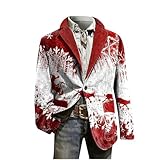 Weihnachts-Blazer für Herren – lässige Herrenjacke, modisch, bedruckt,...