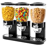 Sinceroduct Cereal Dispenser Countertop 2L, Dreifacher Müsli Verteiler...