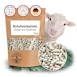 Florafelt Schafwollpellets, Bio Universaldünger mit Langzeitwirkung aus...