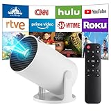 Mini Beamer, Upgrade 4K Smart Heimkino Projektor mit Android 11, 2.4/5G...