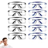 10 Stück Schutzbrille Arbeitsschutzbrille,...