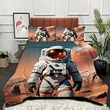 Gumntun Bettdecke 135×200 cm Junger Astronaut, Ganzjahresdecke für Normal...